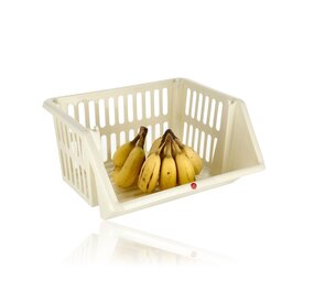 Discountershop Vegetable Storage Basket 18L – Stackable Fruit Basket & Plastic Kitchen Organizer – Produce Storage Bin for Pantry & Countertop Use Discountershop Vegetable Storage Basket 18L – Stackable Fruit Basket & Plastic Kitchen Organizer – Produce Storage Bin for Pantry & Countertop Use