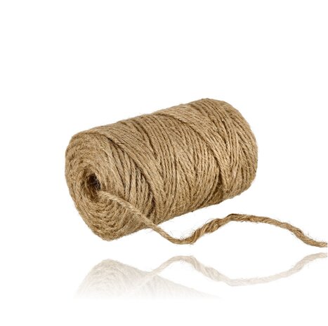 Discountershop Jute Twine 3mm – 2x 74m Natural Craft Rope – Eco Twine for DIY, Gardening, Gift Wrapping & Home Decoration Discountershop Jute Twine 3mm – 2x 74m Natural Craft Rope – Eco Twine for DIY, Gardening, Gift Wrapping & Home Decoration