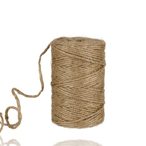 Discountershop Jute Twine 3mm – 2x 74m Natural Craft Rope – Eco Twine for DIY, Gardening, Gift Wrapping & Home Decoration Discountershop Jute Twine 3mm – 2x 74m Natural Craft Rope – Eco Twine for DIY, Gardening, Gift Wrapping & Home Decoration