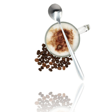 Discountershop Latte Macchiato Glazen 300ml met Oor en Lepels – Magnetronbestendig – Goedkope Koffieglazen voor Cappuccino & Espresso