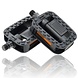 Discountershop Bicycle pedals - Anti slip - Pedals for bicycle with reflector - 14.2 mm screw thread Black Discountershop Bicycle pedals - Anti slip - Pedals for bicycle with reflector - 14.2 mm screw thread Black
