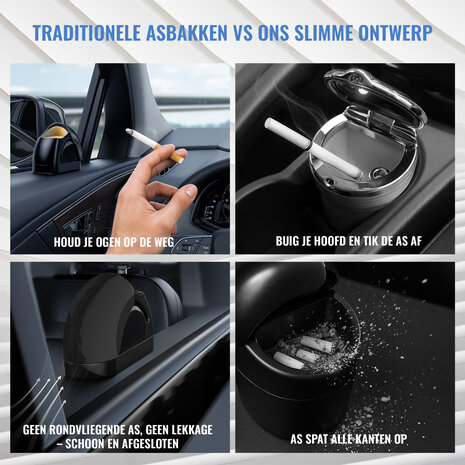 Discountershop Auto Dashboard Asbak met LED Verlichting – Geurloze Auto Asbak met Deksel & Clip – Sigarettenasbak voor Auto, Vrachtwagen of Camper – Zwart Discountershop Auto Dashboard Asbak met LED Verlichting – Geurloze Auto Asbak met Deksel & Clip – Sigarettenasbak voor Auto, Vrachtwagen of Camper – Zwart