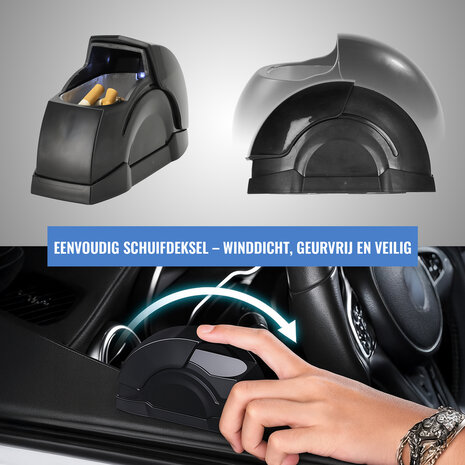 Discountershop Auto Dashboard Asbak met LED Verlichting – Geurloze Auto Asbak met Deksel & Clip – Sigarettenasbak voor Auto, Vrachtwagen of Camper – Zwart Discountershop Auto Dashboard Asbak met LED Verlichting – Geurloze Auto Asbak met Deksel & Clip – Sigarettenasbak voor Auto, Vrachtwagen of Camper – Zwart