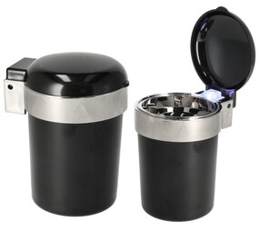 Discountershop Cup Holder Car Ashtray – Odorless Auto Ashtray with Lid and LED Light – Anti-Fly Ash Cup – Smoking Accessory for Car, Truck, or Outdoor Use – Black Discountershop Cup Holder Car Ashtray – Odorless Auto Ashtray with Lid and LED Light – Anti-Fly Ash Cup – Smoking Accessory for Car, Truck, or Outdoor Use – Black