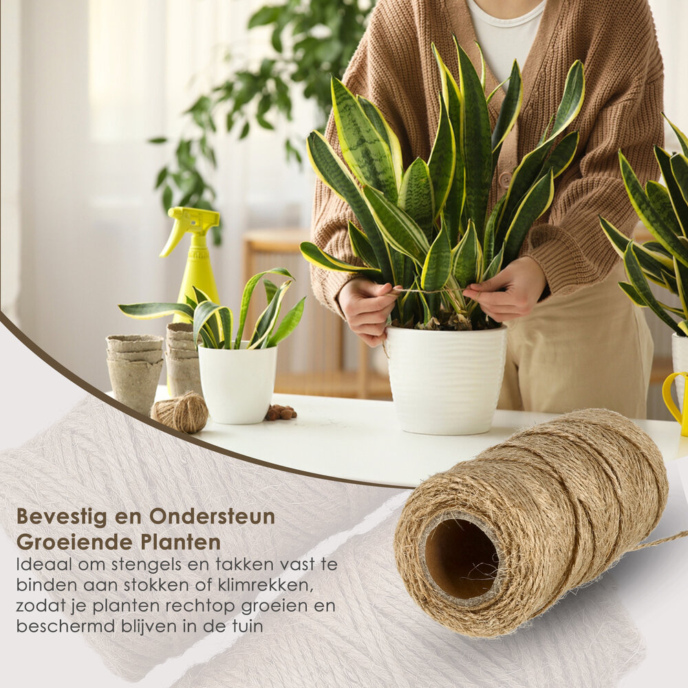 Discountershop Jute Touw 2mm – 2x 55m Natuurlijk Bindtouw – Goedkoop Touw voor Knutselen, Cadeauverpakking, Tuin & Hobbyprojecten Discountershop Jute Touw 2mm – 2x 55m Natuurlijk Bindtouw – Goedkoop Touw voor Knutselen, Cadeauverpakking, Tuin & Hobbyprojecten