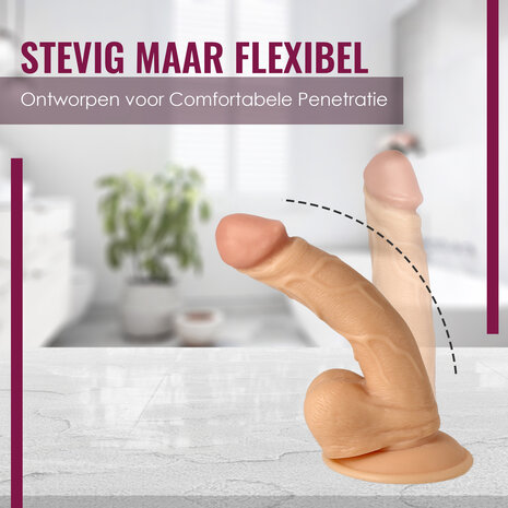 Discountershop Dildo with Suction Cup – Realistic Veined Silicone Dildo 20 cm – For Vaginal and Anal Stimulation – For Women and Men Discountershop Dildo with Suction Cup – Realistic Veined Silicone Dildo 20 cm – For Vaginal and Anal Stimulation – For Women and Men