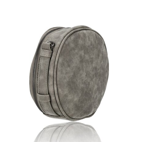 Bicky Bernard  Crossbody Bag Women – Round Shoulder Bag with Zipper – 2 Shoulder Straps: Wide Shoulder Strap Bag + Adjustable Strap – Small Women's Bag