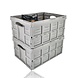 Discountershop Folding Crate 45L Grey – Collapsible & Stackable Storage Box – Foldable Shopping Crate Plastic Moving Basket for Car, Home & Garage Discountershop Folding Crate 45L Grey – Collapsible & Stackable Storage Box – Foldable Shopping Crate Plastic Moving Basket for Car, Home & Garage