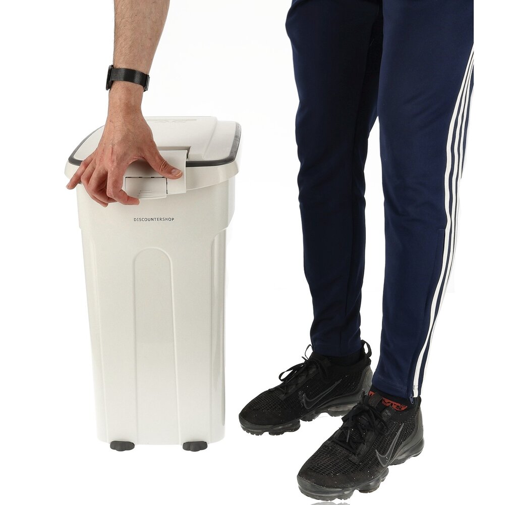 Discountershop Voedselcontainer Hond & Kat – Luchtdichte Brokkencontainer met Wieltjes & Schep – BPA-vrij & Hygiënisch