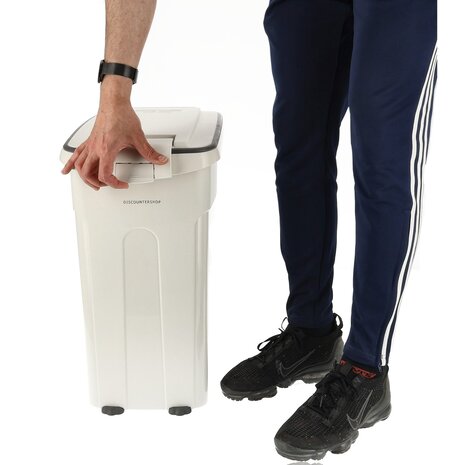 Discountershop Voedselcontainer Hond & Kat – Luchtdichte Brokkencontainer met Wieltjes & Schep – BPA-vrij & Hygiënisch