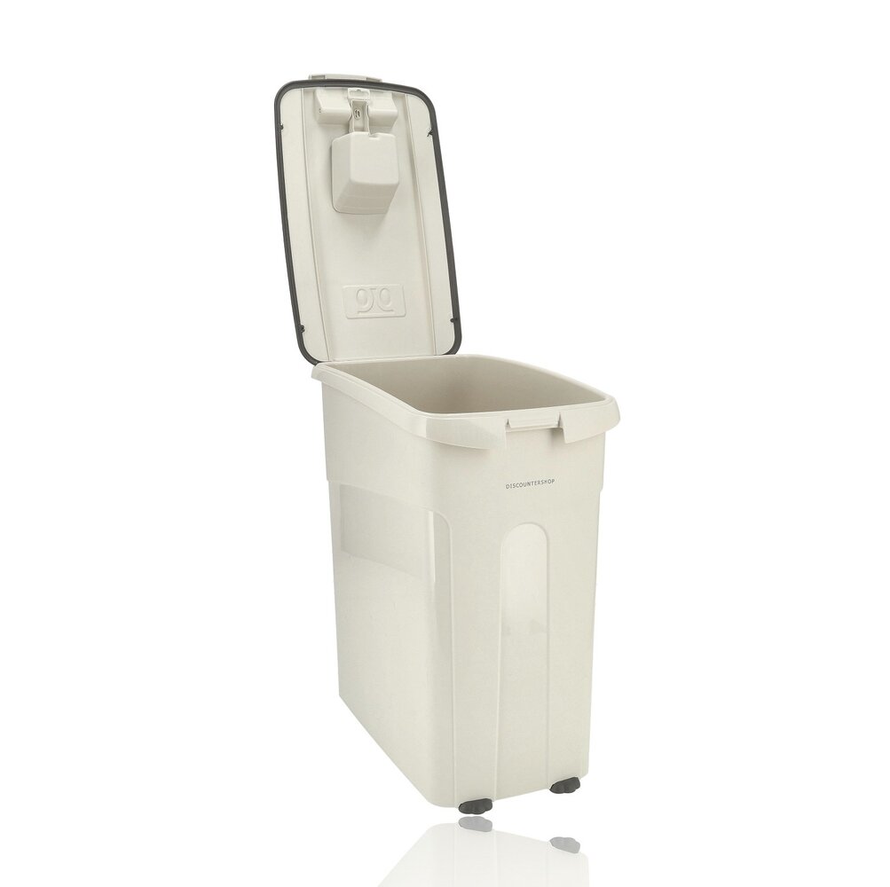 Discountershop Pet Food Container Dog & Cat – Airtight Food Storage Bin with Wheels & Scoop – BPA-Free & Hygienic