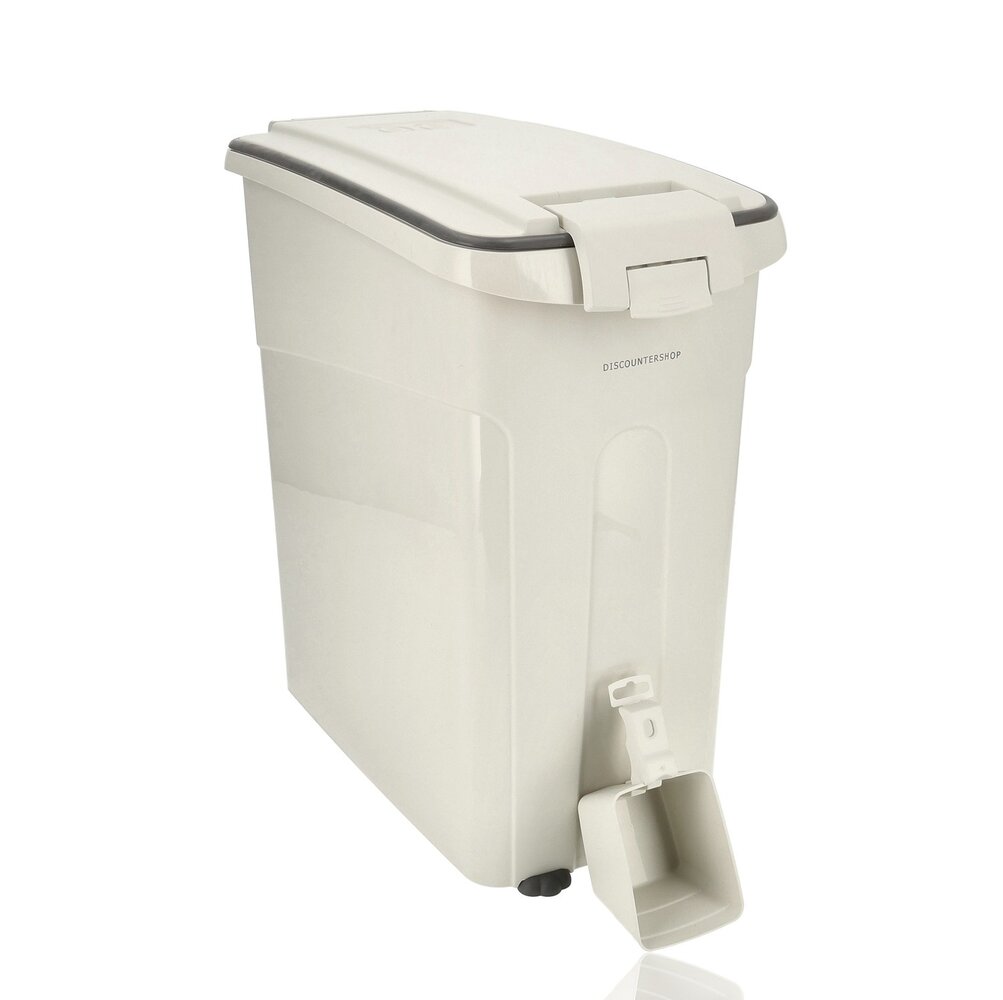 Discountershop Pet Food Container Dog & Cat – Airtight Food Storage Bin with Wheels & Scoop – BPA-Free & Hygienic
