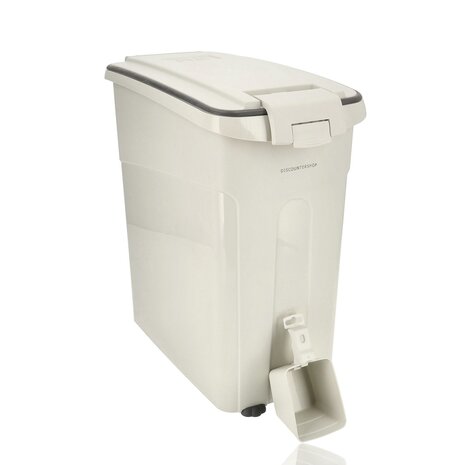 Discountershop Pet Food Container Dog & Cat – Airtight Food Storage Bin with Wheels & Scoop – BPA-Free & Hygienic