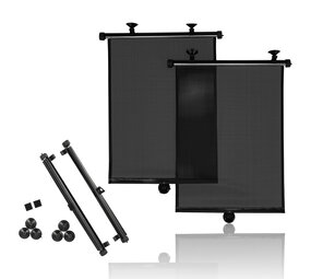 Merkloos Car Sunshade 2-Pack – Retractable Window Shades 55x40.5 cm – Universal Car Window Shade with Suction Cups – UV Protection for Baby, Kids & Pets Merkloos Car Sunshade 2-Pack – Retractable Window Shades 55x40.5 cm – Universal Car Window Shade with Suction Cups – UV Protection for Baby, Kids & Pets