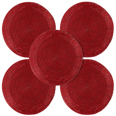Discountershop Round Placemat 31 cm – Non-Slip, Heat-Resistant & Water-Repellent – Decorative Placemat for Table Protection, Kitchen & Dining Discountershop Round Placemat 31 cm – Non-Slip, Heat-Resistant & Water-Repellent – Decorative Placemat for Table Protection, Kitchen & Dining