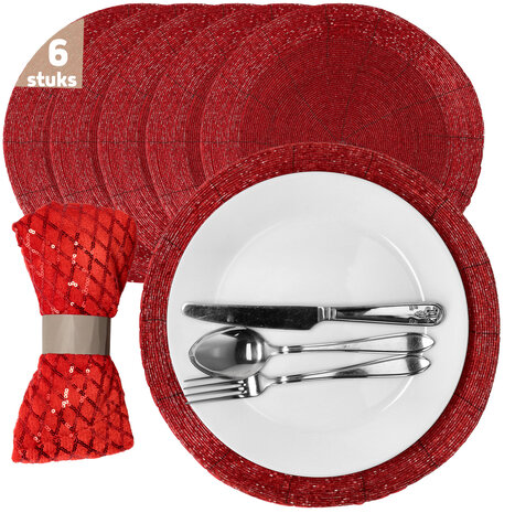 Discountershop Placemats Rond 31 cm – Antislip & Hittebestendige Tafelbeschermers – Decoratieve Ronde Placemat voor Keuken, Eettafel & Feest Discountershop Placemats Rond 31 cm – Antislip & Hittebestendige Tafelbeschermers – Decoratieve Ronde Placemat voor Keuken, Eettafel & Feest