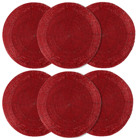 Discountershop Placemats Rond 31 cm – Antislip & Hittebestendige Tafelbeschermers – Decoratieve Ronde Placemat voor Keuken, Eettafel & Feest Discountershop Placemats Rond 31 cm – Antislip & Hittebestendige Tafelbeschermers – Decoratieve Ronde Placemat voor Keuken, Eettafel & Feest