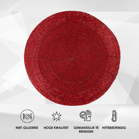 Discountershop Placemats Rond 31 cm – Antislip & Hittebestendige Tafelbeschermers – Decoratieve Ronde Placemat voor Keuken, Eettafel & Feest Discountershop Placemats Rond 31 cm – Antislip & Hittebestendige Tafelbeschermers – Decoratieve Ronde Placemat voor Keuken, Eettafel & Feest