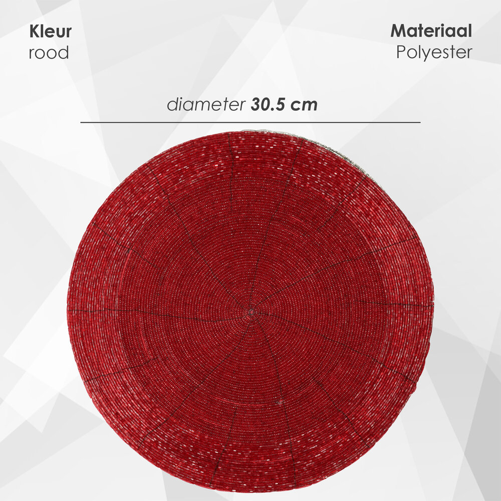 Discountershop Placemat Rond 31 cm – Antislip, Hittebestendig & Waterafstotend – Ronde Placemat voor Tafeldecoratie, Keuken, Eettafel & Feest Discountershop Placemat Rond 31 cm – Antislip, Hittebestendig & Waterafstotend – Ronde Placemat voor Tafeldecoratie, Keuken, Eettafel & Feest