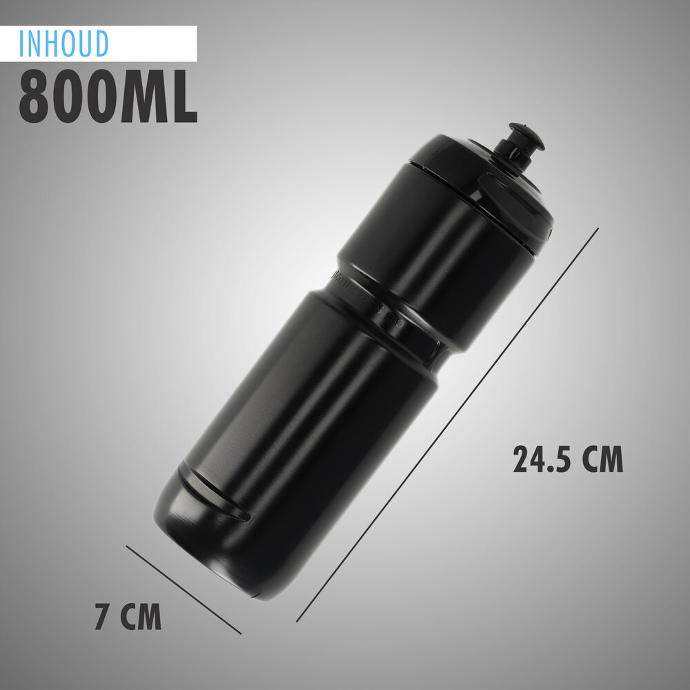 Discountershop Fiets Bidon 800ml Zwart – BPA-vrij Bidon Racefiets & MTB – Essentieel Accessoire Discountershop Fiets Bidon 800ml Zwart – BPA-vrij Bidon Racefiets & MTB – Essentieel Accessoire