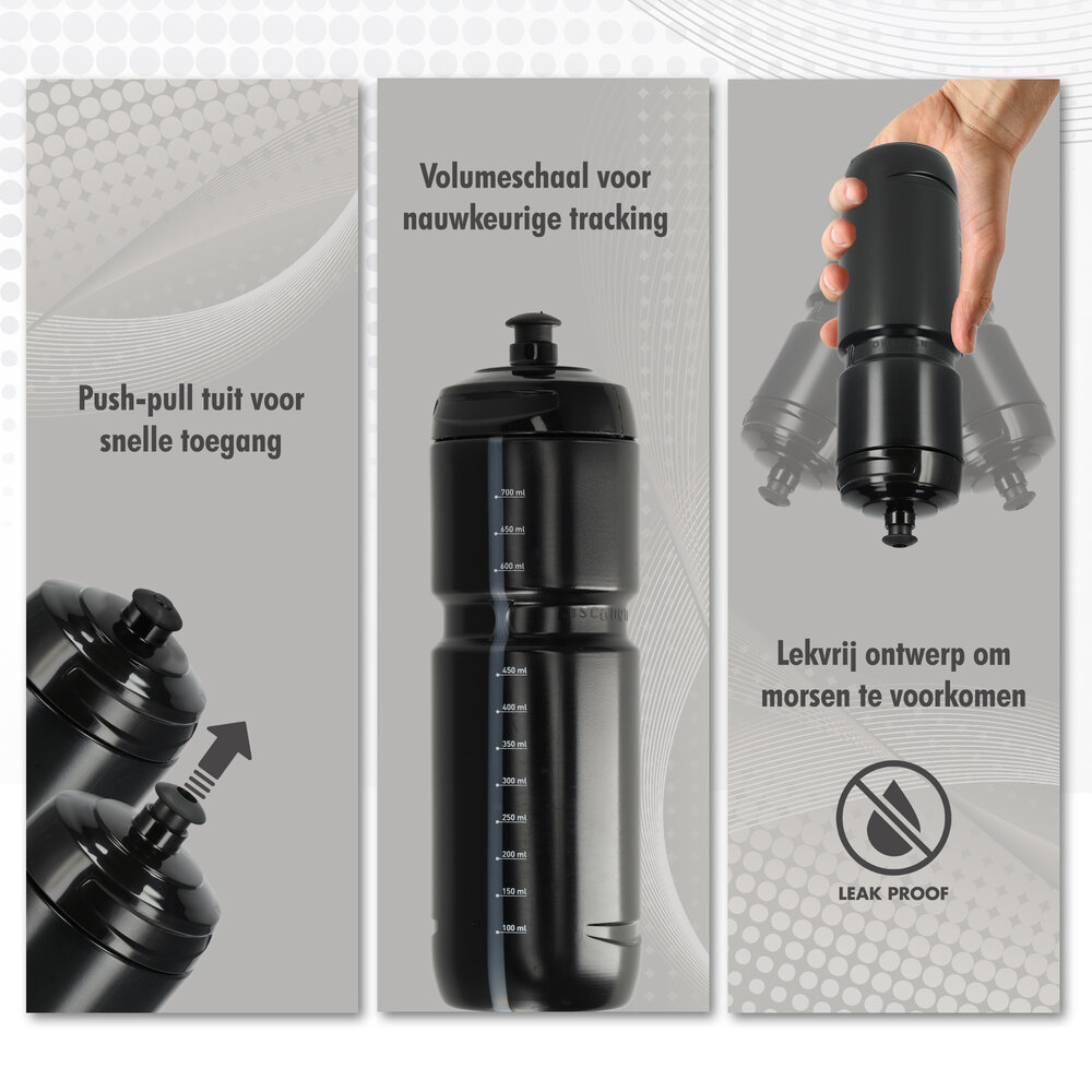 Discountershop Fiets Bidon 800ml Zwart – BPA-vrij Bidon Racefiets & MTB – Essentieel Accessoire Discountershop Fiets Bidon 800ml Zwart – BPA-vrij Bidon Racefiets & MTB – Essentieel Accessoire