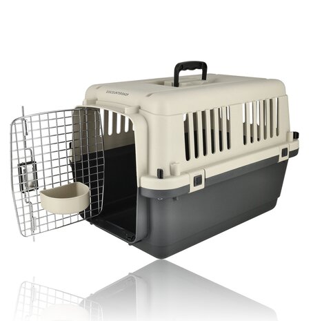 Discountershop Kattenreismand Groot 61x41x40 cm – Transportbox Kat tot 15kg – Kattenbench IATA Geschikt – Vervoersbox Kat en Kitten Discountershop Kattenreismand Groot 61x41x40 cm – Transportbox Kat tot 15kg – Kattenbench IATA Geschikt – Vervoersbox Kat en Kitten