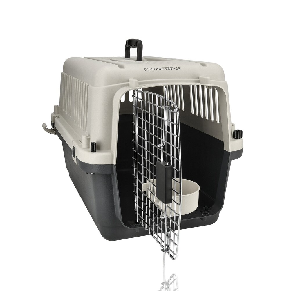 Discountershop Kattenreismand Groot 61x41x40 cm – Transportbox Kat tot 15kg – Kattenbench IATA Geschikt – Vervoersbox Kat en Kitten Discountershop Kattenreismand Groot 61x41x40 cm – Transportbox Kat tot 15kg – Kattenbench IATA Geschikt – Vervoersbox Kat en Kitten