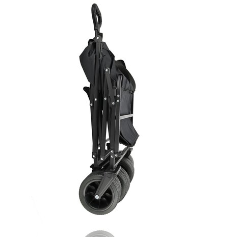Discountershop Bolderkar Opvouwbaar 200L – Inklapbare Bolderwagen met Duwstang & Rem – Heavy-Duty Bolderwagen Strand & Camping – Zwart Discountershop Bolderkar Opvouwbaar 200L – Inklapbare Bolderwagen met Duwstang & Rem – Heavy-Duty Bolderwagen Strand & Camping – Zwart
