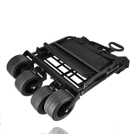 Discountershop Bolderkar Opvouwbaar 200L – Inklapbare Bolderwagen met Duwstang & Rem – Heavy-Duty Bolderwagen Strand & Camping – Zwart Discountershop Bolderkar Opvouwbaar 200L – Inklapbare Bolderwagen met Duwstang & Rem – Heavy-Duty Bolderwagen Strand & Camping – Zwart