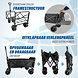 Discountershop Bolderkar Opvouwbaar 200L – Inklapbare Bolderwagen met Duwstang & Rem – Heavy-Duty Bolderwagen Strand & Camping – Zwart Discountershop Bolderkar Opvouwbaar 200L – Inklapbare Bolderwagen met Duwstang & Rem – Heavy-Duty Bolderwagen Strand & Camping – Zwart
