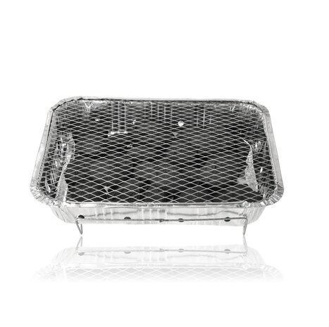 Merkloos Wegwerp Barbecue met Houtskool – Instant BBQ – Aluminium Wegwerp BBQ voor Kamperen, Picknick, Tuinfeest & Spontane Buitenavonturen Merkloos Wegwerp Barbecue met Houtskool – Instant BBQ – Aluminium Wegwerp BBQ voor Kamperen, Picknick, Tuinfeest & Spontane Buitenavonturen