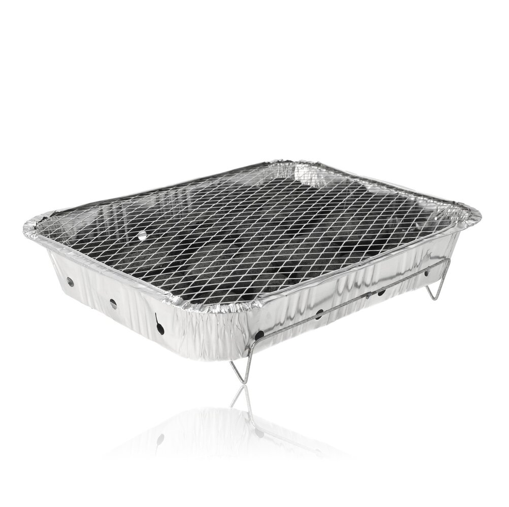 Merkloos Wegwerp Barbecue met Houtskool – Instant BBQ – Aluminium Wegwerp BBQ voor Kamperen, Picknick, Tuinfeest & Spontane Buitenavonturen Merkloos Wegwerp Barbecue met Houtskool – Instant BBQ – Aluminium Wegwerp BBQ voor Kamperen, Picknick, Tuinfeest & Spontane Buitenavonturen