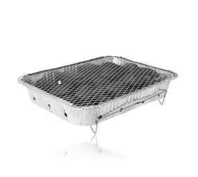 Merkloos Disposable BBQ with Charcoal – Instant Barbecue – Aluminum Portable BBQ Grill for Camping, Picnic, Garden Party & Outdoor Adventures