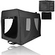 Discountershop Dog & Cat Travel Crate XL 91x63x63 – Foldable Transport Box – Auto Dog Crate for Car Back Seat – Collapsible Pet Carrier Black Discountershop Dog & Cat Travel Crate XL 91x63x63 – Foldable Transport Box – Auto Dog Crate for Car Back Seat – Collapsible Pet Carrier Black