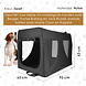 Discountershop Dog & Cat Travel Crate XL 91x63x63 – Foldable Transport Box – Auto Dog Crate for Car Back Seat – Collapsible Pet Carrier Black Discountershop Dog & Cat Travel Crate XL 91x63x63 – Foldable Transport Box – Auto Dog Crate for Car Back Seat – Collapsible Pet Carrier Black