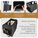 Discountershop Dog & Cat Travel Crate XL 91x63x63 – Foldable Transport Box – Auto Dog Crate for Car Back Seat – Collapsible Pet Carrier Black Discountershop Dog & Cat Travel Crate XL 91x63x63 – Foldable Transport Box – Auto Dog Crate for Car Back Seat – Collapsible Pet Carrier Black