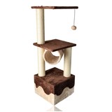 Discountershop Cat Scratching Post 108 cm – Strong Cat Tree with Hammock, House & Toy Ball – Scratching Post for Large Cats – Tall Cat Tree for 2 Cats Discountershop Cat Scratching Post 108 cm – Strong Cat Tree with Hammock, House & Toy Ball – Scratching Post for Large Cats – Tall Cat Tree for 2 Cats