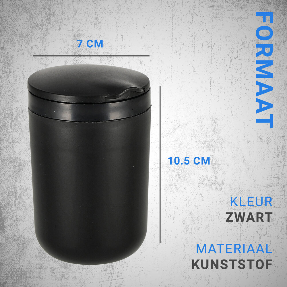 Discountershop Auto Asbak voor Bekerhouder – Geurloze Auto Asbak Zwart met Deksel & LED – Multifunctionele Auto Asbak met Verlichting Discountershop Auto Asbak voor Bekerhouder – Geurloze Auto Asbak Zwart met Deksel & LED – Multifunctionele Auto Asbak met Verlichting