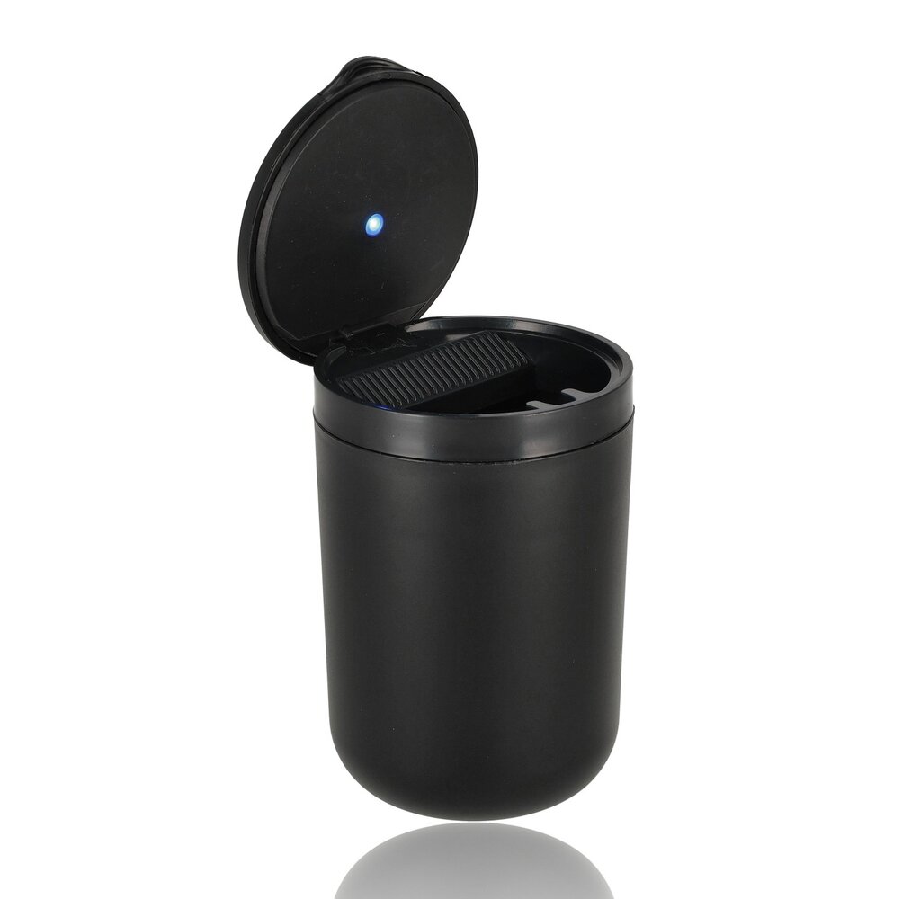 Discountershop Car Ashtray for Cup Holder – Odorless Car Ashtray Black with Lid & LED – Multifunctional Car Ashtray with Lighting Discountershop Car Ashtray for Cup Holder – Odorless Car Ashtray Black with Lid & LED – Multifunctional Car Ashtray with Lighting
