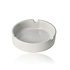 Round White Ashtray Ceramic Ø8.8 cm – Glass Table Ashtray Indoor & Outdoor – Terrace Ashtray, Hotel Ashtray, Cigarette Ashtray