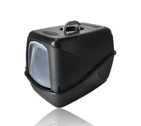 Discountershop Kattenbak met Deksel 52L – Gesloten Kunststof Kattentoilet Zwart – Stevige Kattenbak met Kap voor Grote Katten en Kittens Discountershop Kattenbak met Deksel 52L – Gesloten Kunststof Kattentoilet Zwart – Stevige Kattenbak met Kap voor Grote Katten en Kittens