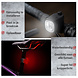 Discountershop LED Bicycle Light Set USB Rechargeable - Waterproof Bicycle Lights Front & Rear - Safe Bicycle Lights for Children's Bicycles, Mountain Bikes, Racing Bikes & E-Bikes