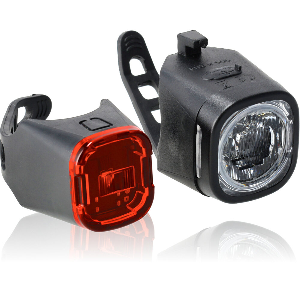 Discountershop LED Fietsverlichting Set USB Oplaadbaar – Waterdichte Fietsverlichting Voor & Achter – Veilige Fietsverlichting voor Kinderfiets, Mountainbike, Racefiets & E-Bike