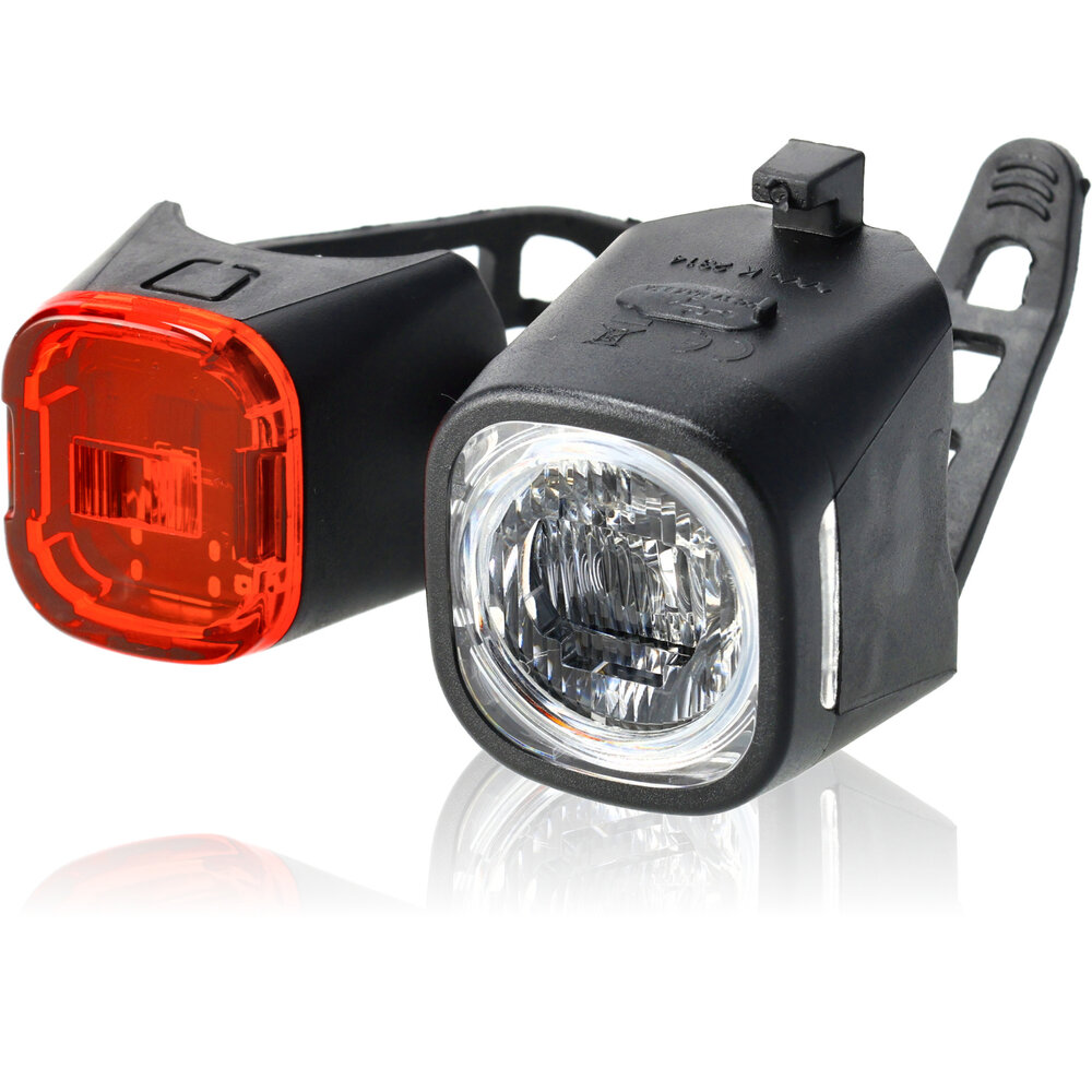 Discountershop LED Fietsverlichting Set USB Oplaadbaar – Waterdichte Fietsverlichting Voor & Achter – Veilige Fietsverlichting voor Kinderfiets, Mountainbike, Racefiets & E-Bike