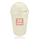 Discountershop 25 Liter Waste Bin with Lid - Plastic Waste Bin 25L for Kitchen, Bathroom or Office - Buy Rolling Waste Bin - Double Waste Bin - Best Waste Bin 25L