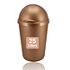 Discountershop 25 Liter Waste Bin with Lid - Plastic Waste Bin 25L for Kitchen, Bathroom or Office - Buy Rolling Waste Bin - Double Waste Bin - Best Waste Bin 25L