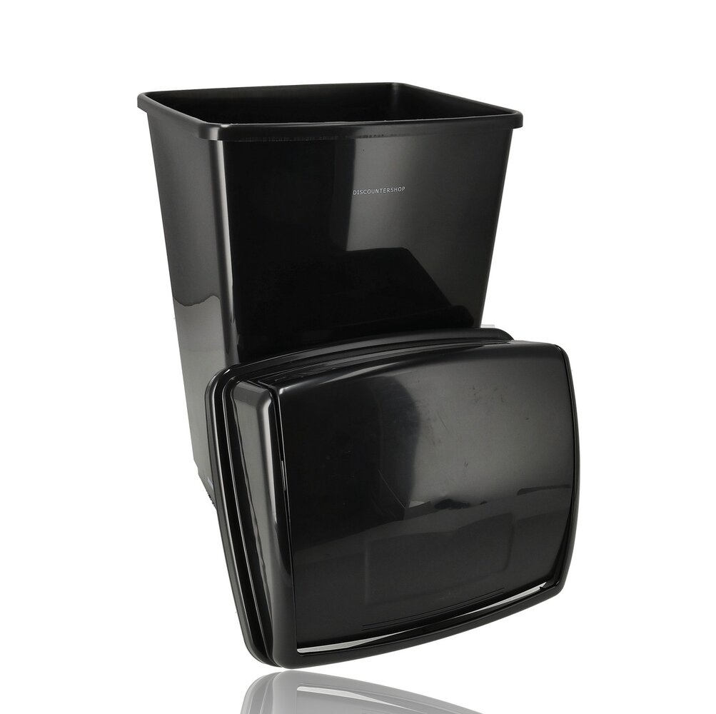 Discountershop Swing Waste Bin 25L – Plastic Waste Bin 25 Liter with Swing Lid – Waste Bin with Swing for Kitchen, Bathroom and Office – Buy Waste Bin 25L