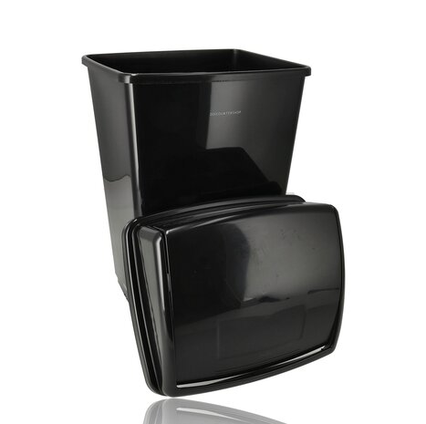 Discountershop Swing Prullenbak 25L – Kunststof Afvalemmer 25 Liter met Schommeldeksel – Vuilnisbak met Schommel voor Keuken, Badkamer en Kantoor – Afvalbak 25L Kopen