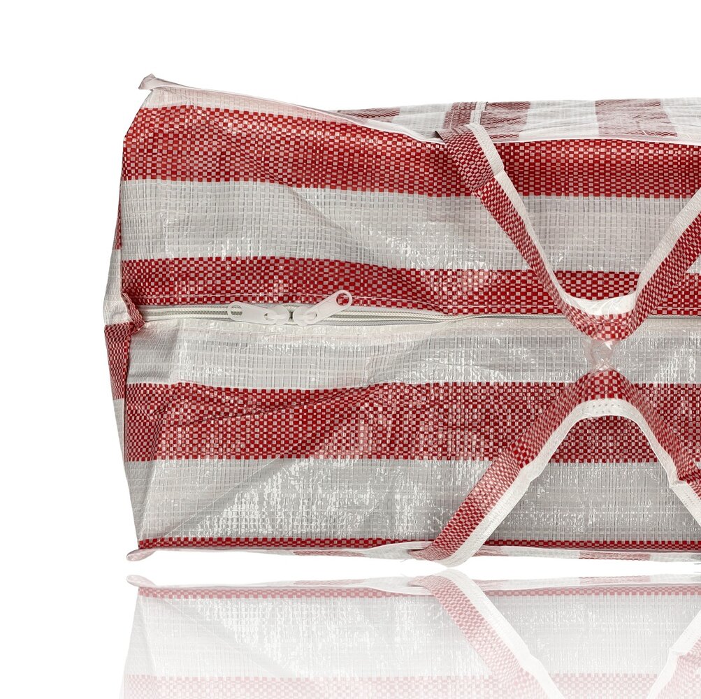 Discountershop Opbergtas met Rits 80L – Grote Opbergzak voor Dekbed, Kleding, Speelgoed & Tuinkussens – Big Shopper met Rits – Verhuis- en Wastas – Reistas of Boodschappentas