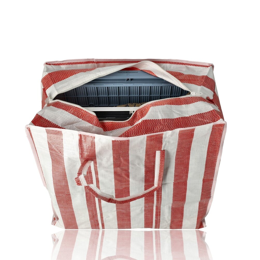 Discountershop Storage Bag with Zipper 80L – Large Storage Tote for Duvets, Clothes, Toys & Garden Cushions – Big Shopper with Zipper – Travel, Laundry & Moving Bag Discountershop Storage Bag with Zipper 80L – Large Storage Tote for Duvets, Clothes, Toys & Garden Cushions – Big Shopper with Zipper – Travel, Laundry & Moving Bag